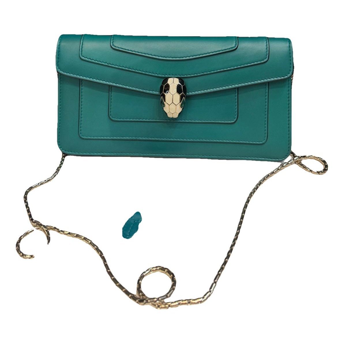Serpenti leather handbag