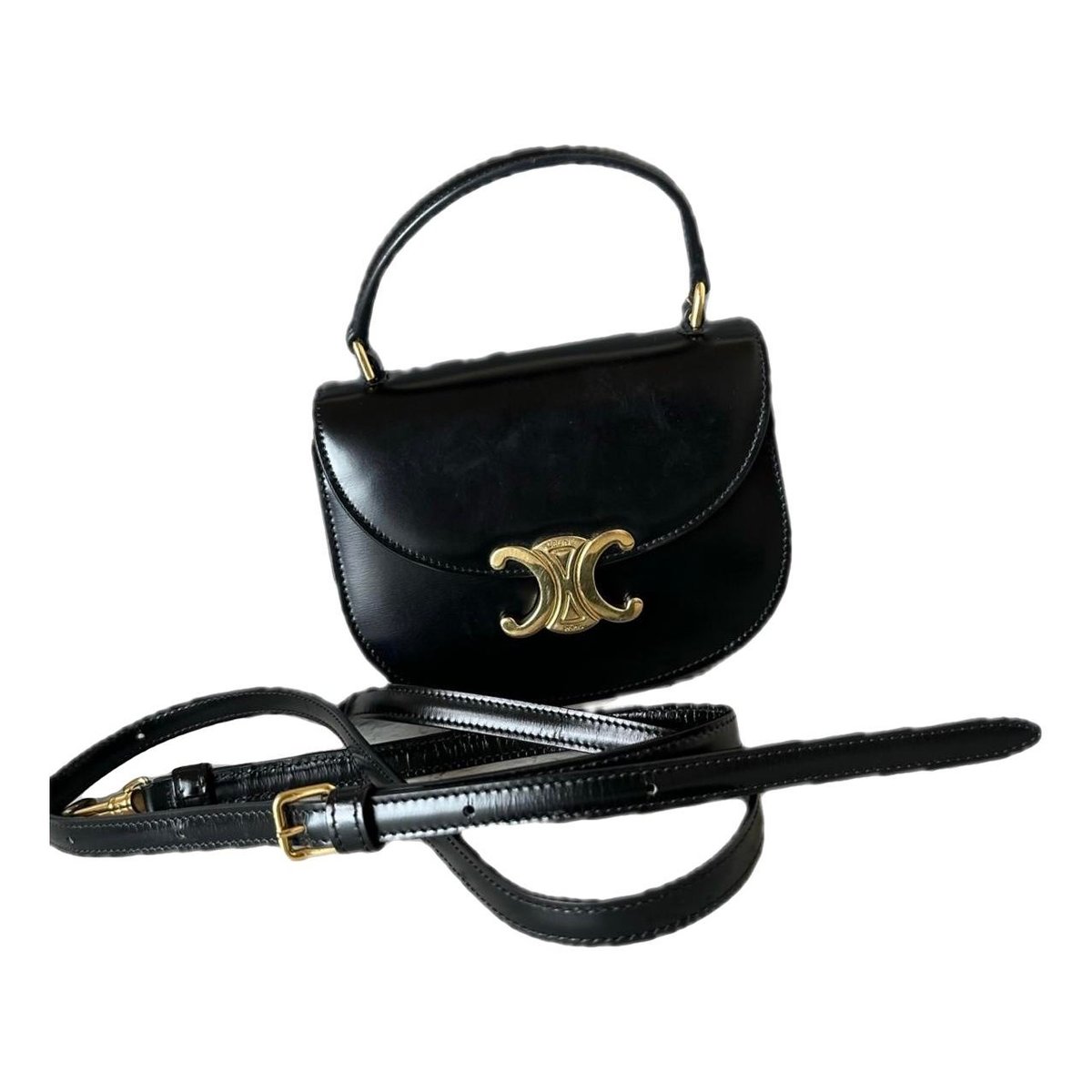 Triomphe leather handbag