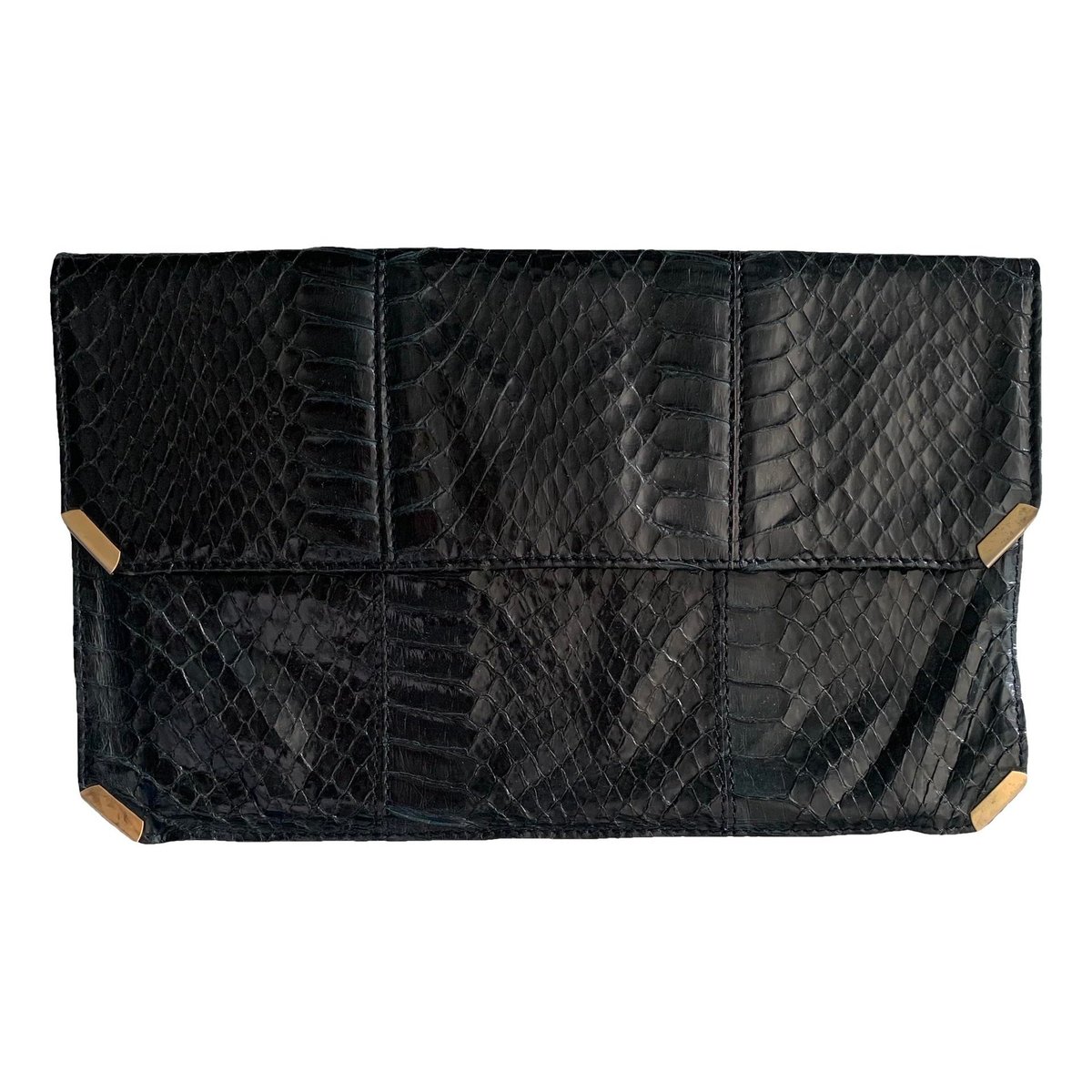 Leather clutch bag