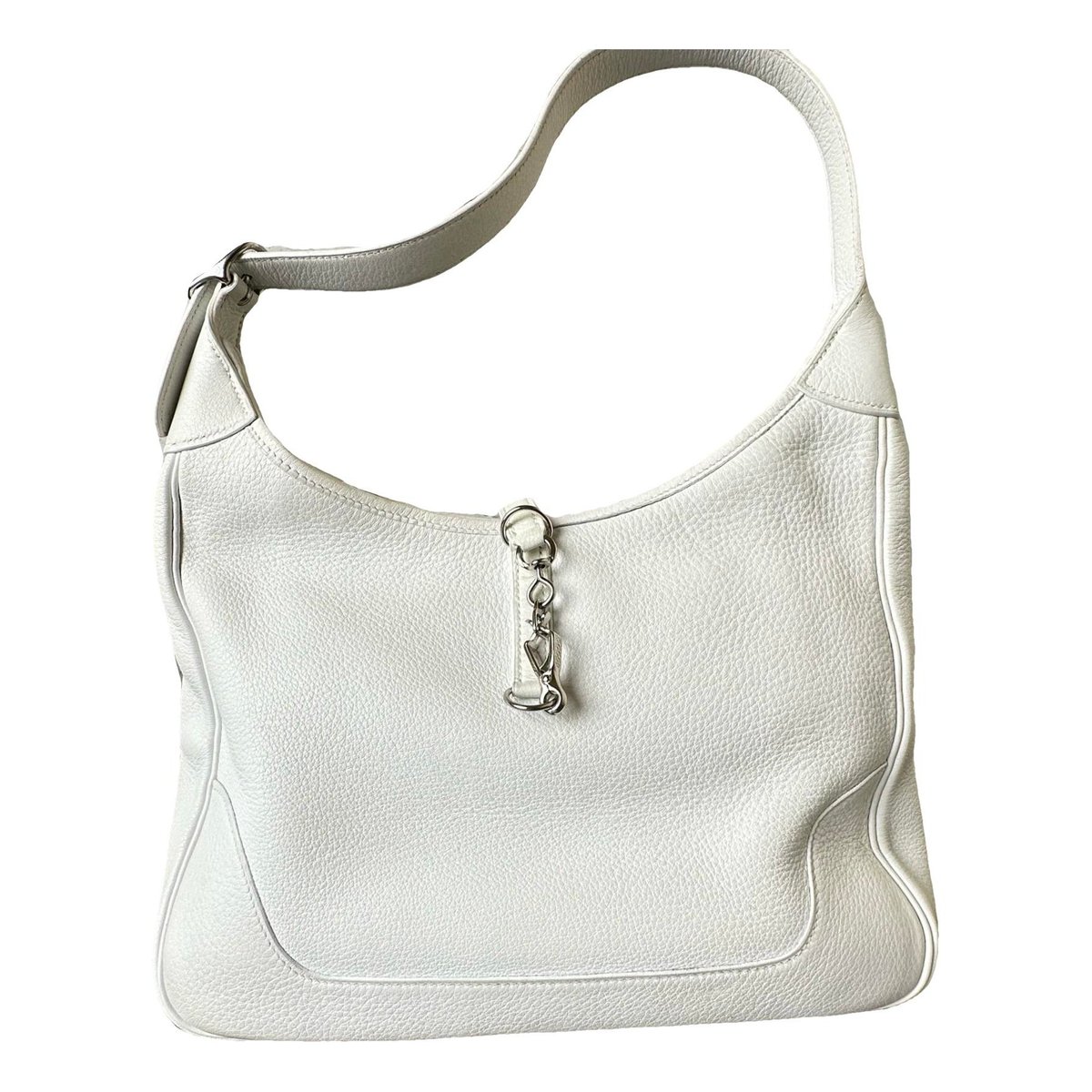 Trim leather handbag
