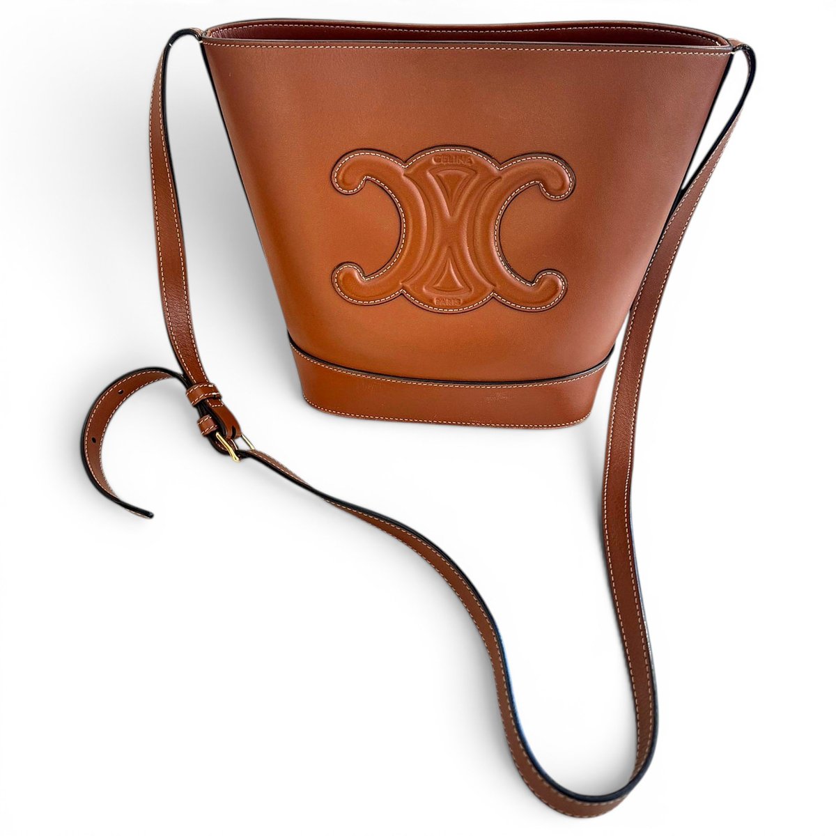 Triomphe leather handbag