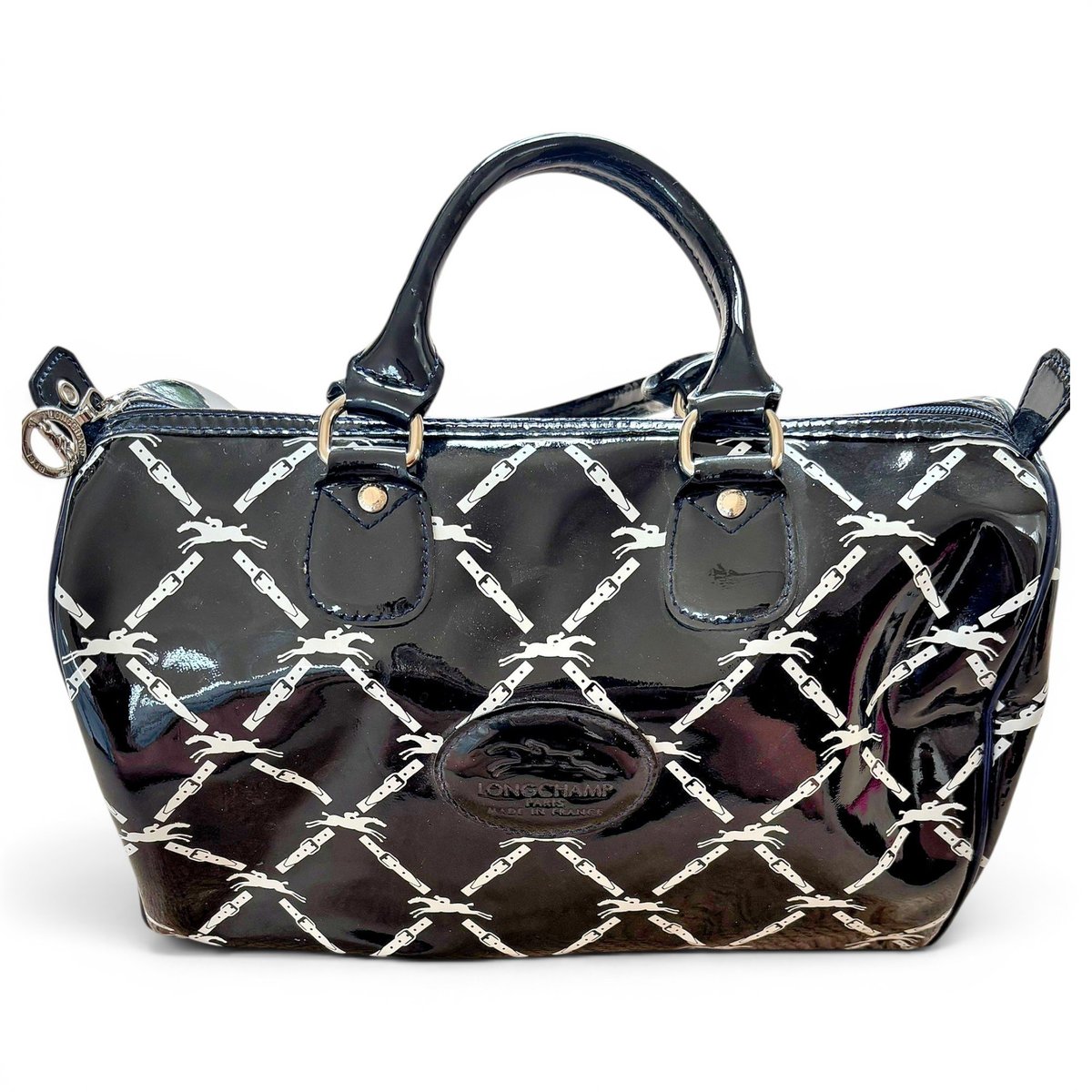 Patent leather tote