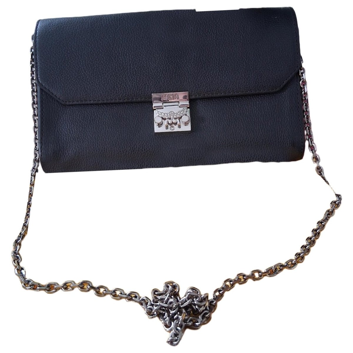 Millie leather clutch bag