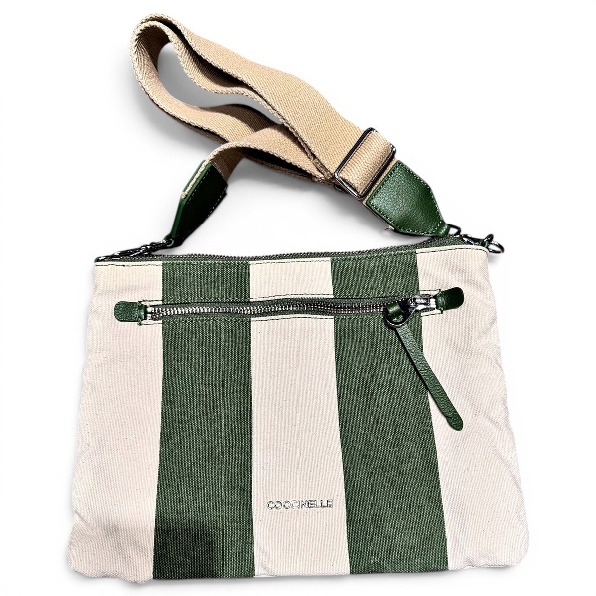 Linen crossbody bag