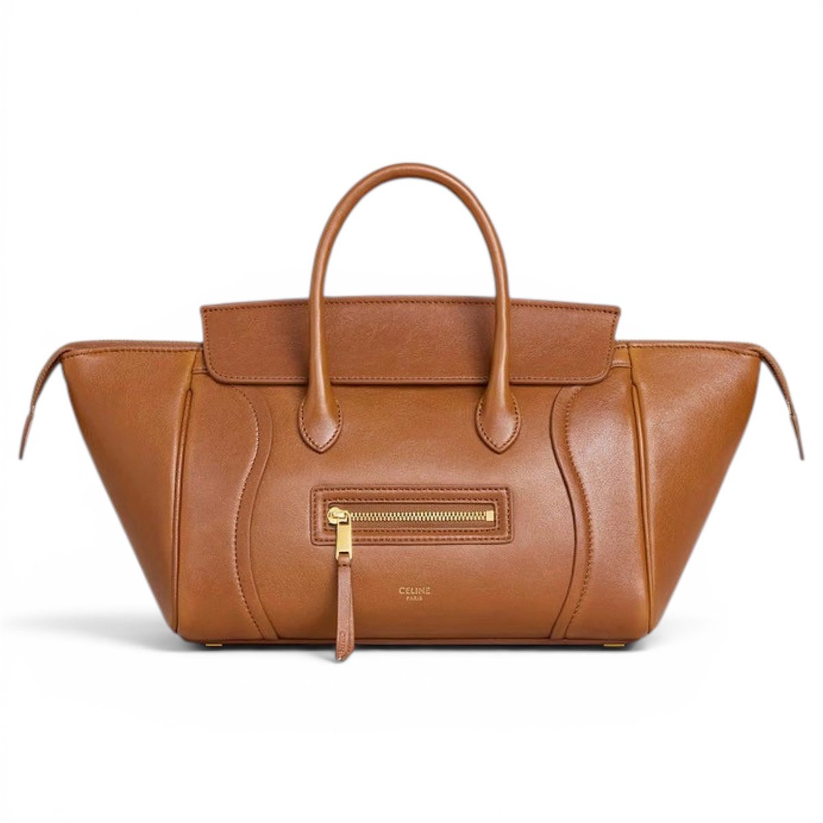 Luggage leather crossbody bag