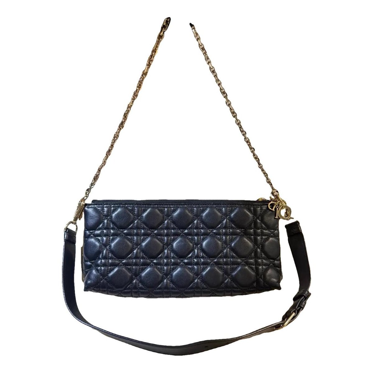 Lady Dior leather crossbody bag