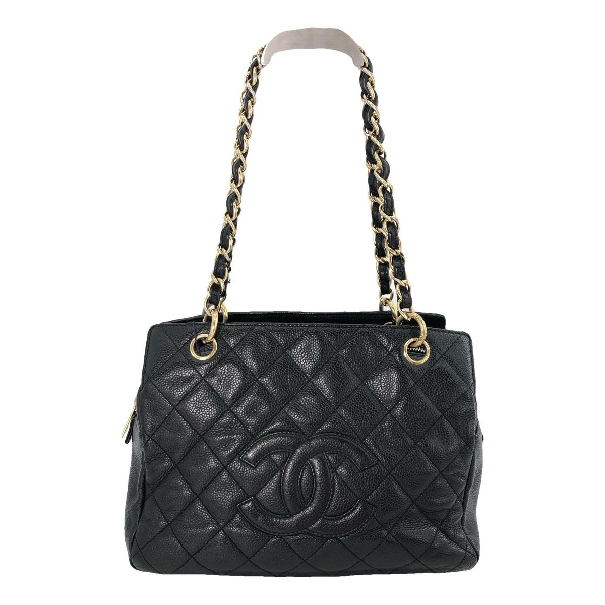 Vintage CC Chain leather tote