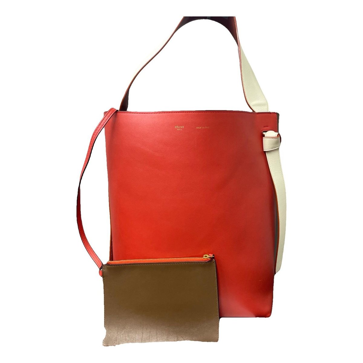 Twisted leather handbag