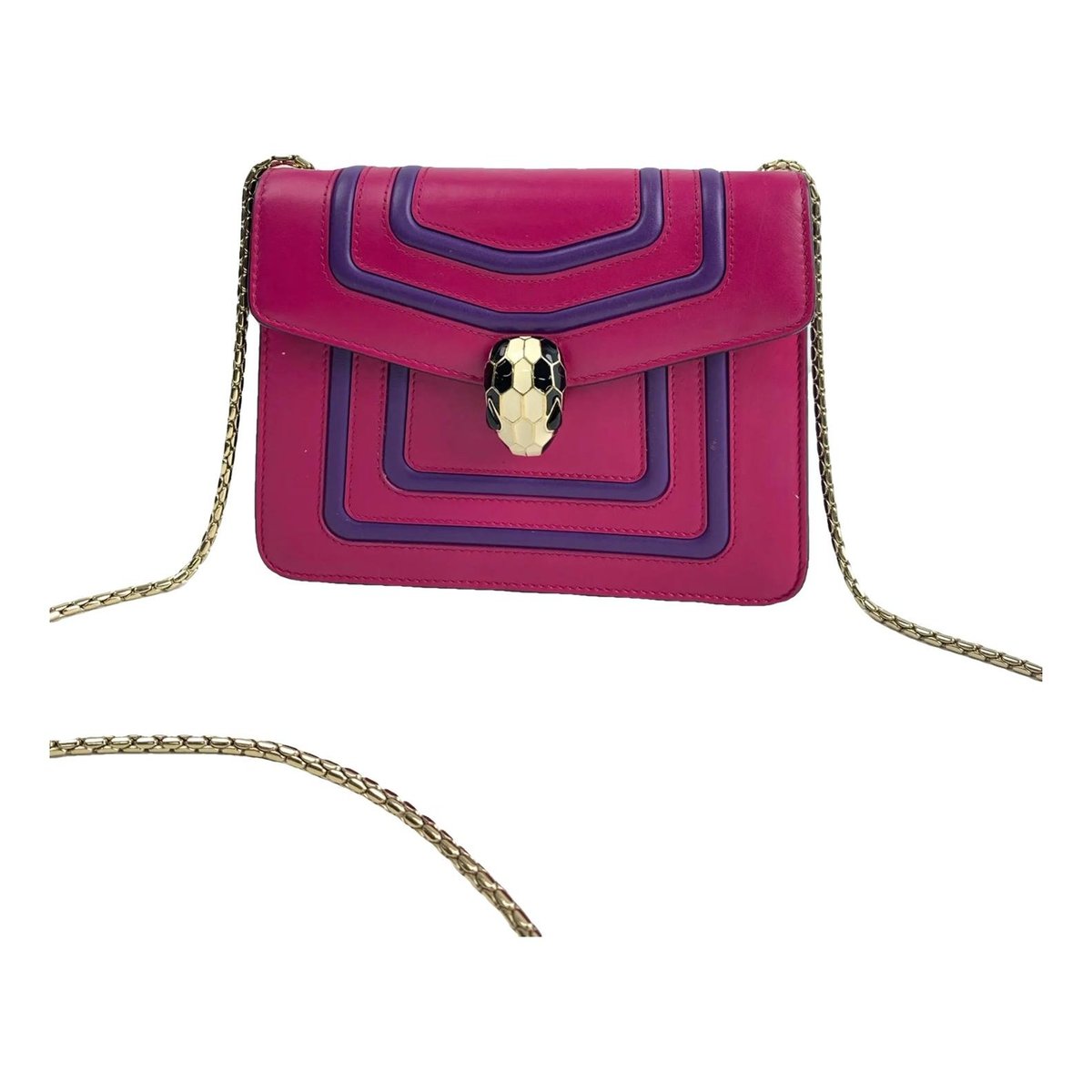 Serpenti leather handbag