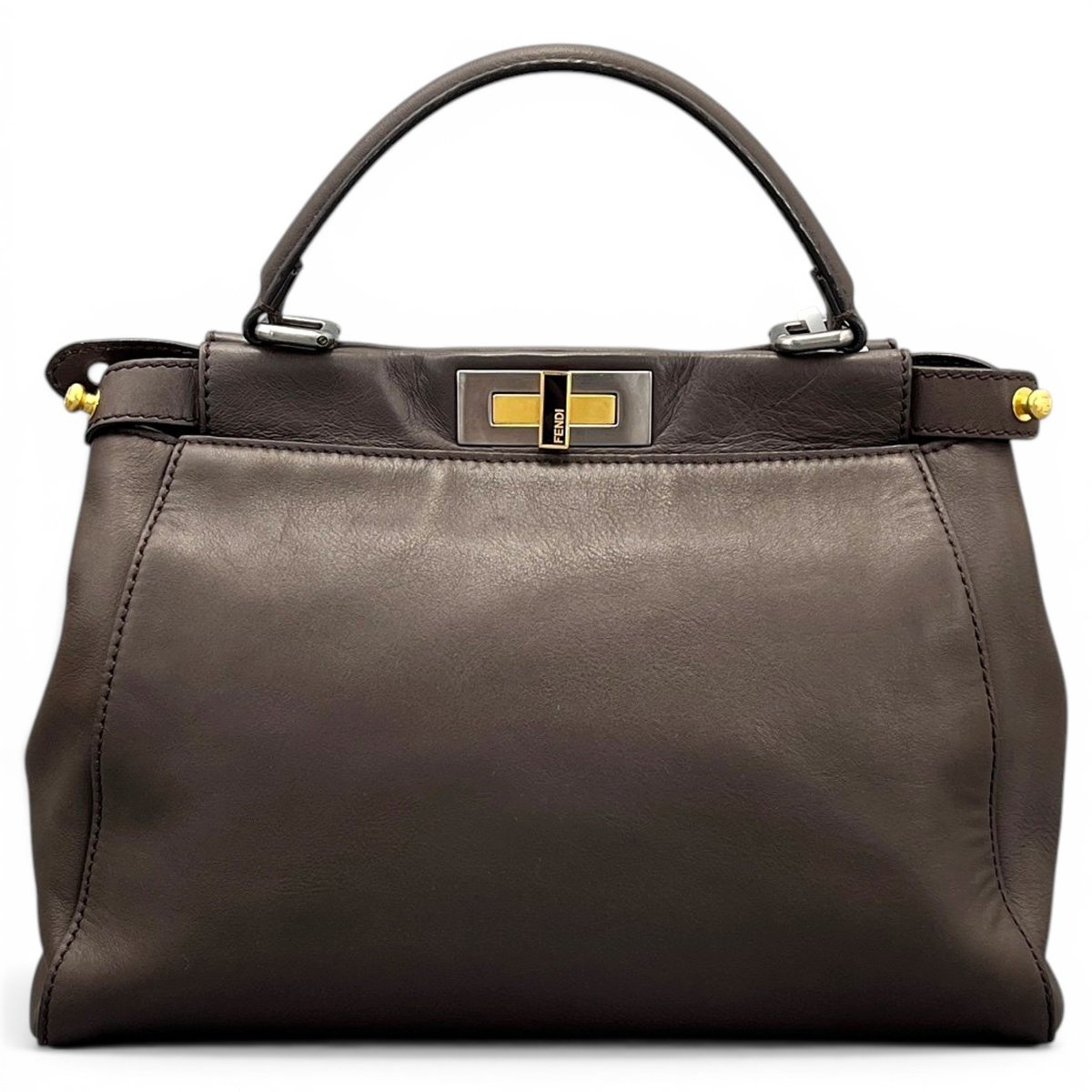 Peekaboo leather handbag