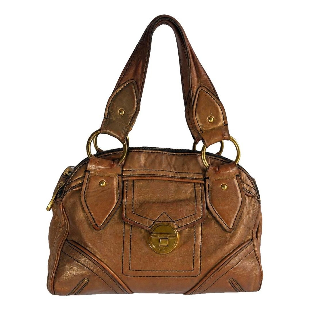 Leather clutch bag