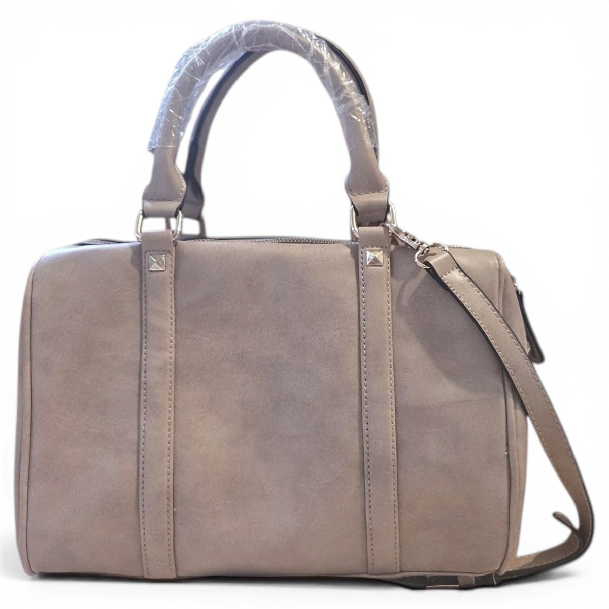 Vegan leather bowling bag