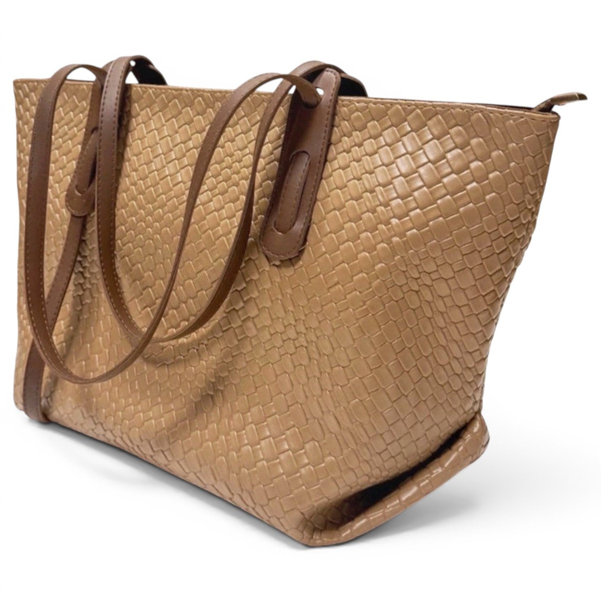 Vegan leather tote