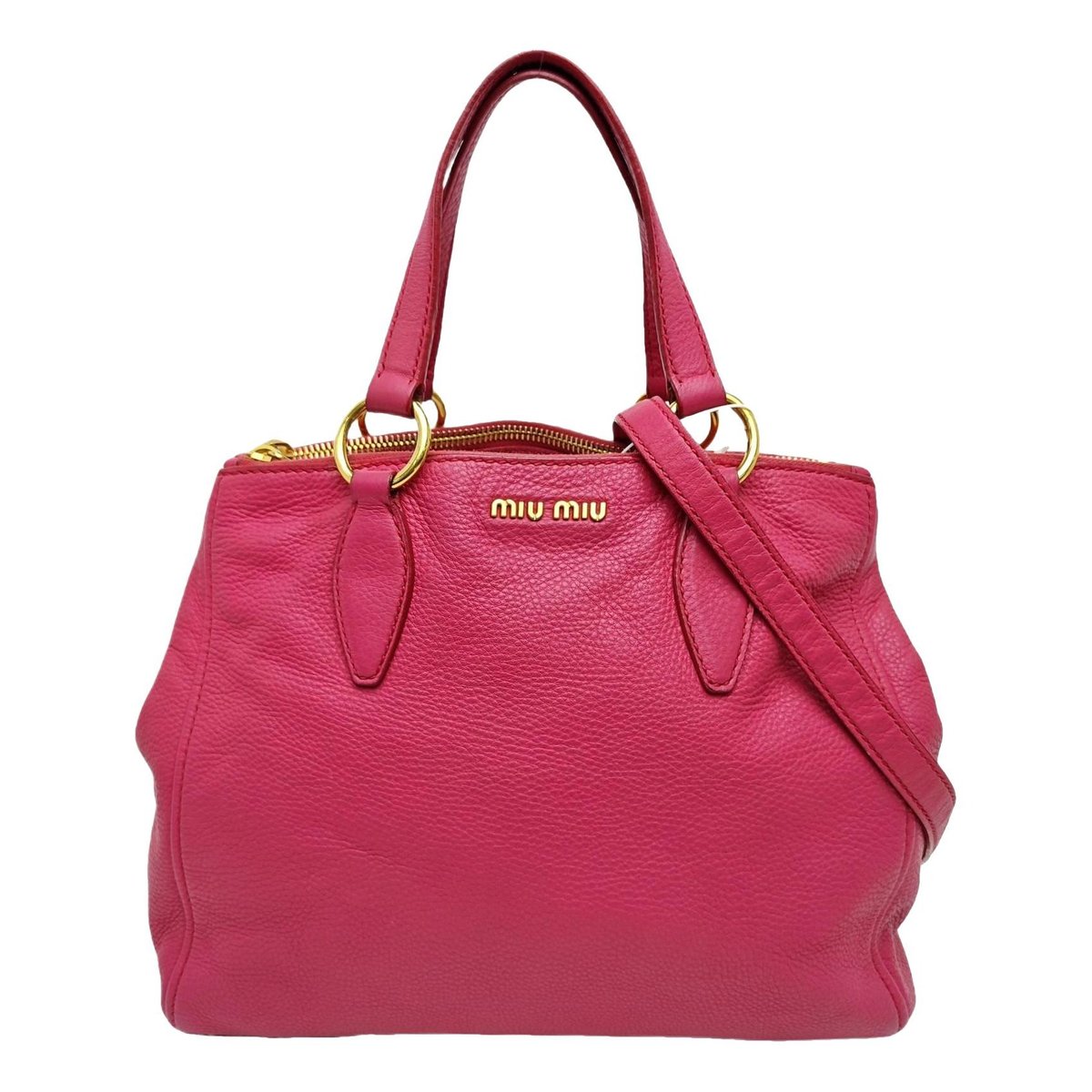 Miu Spirit leather crossbody bag