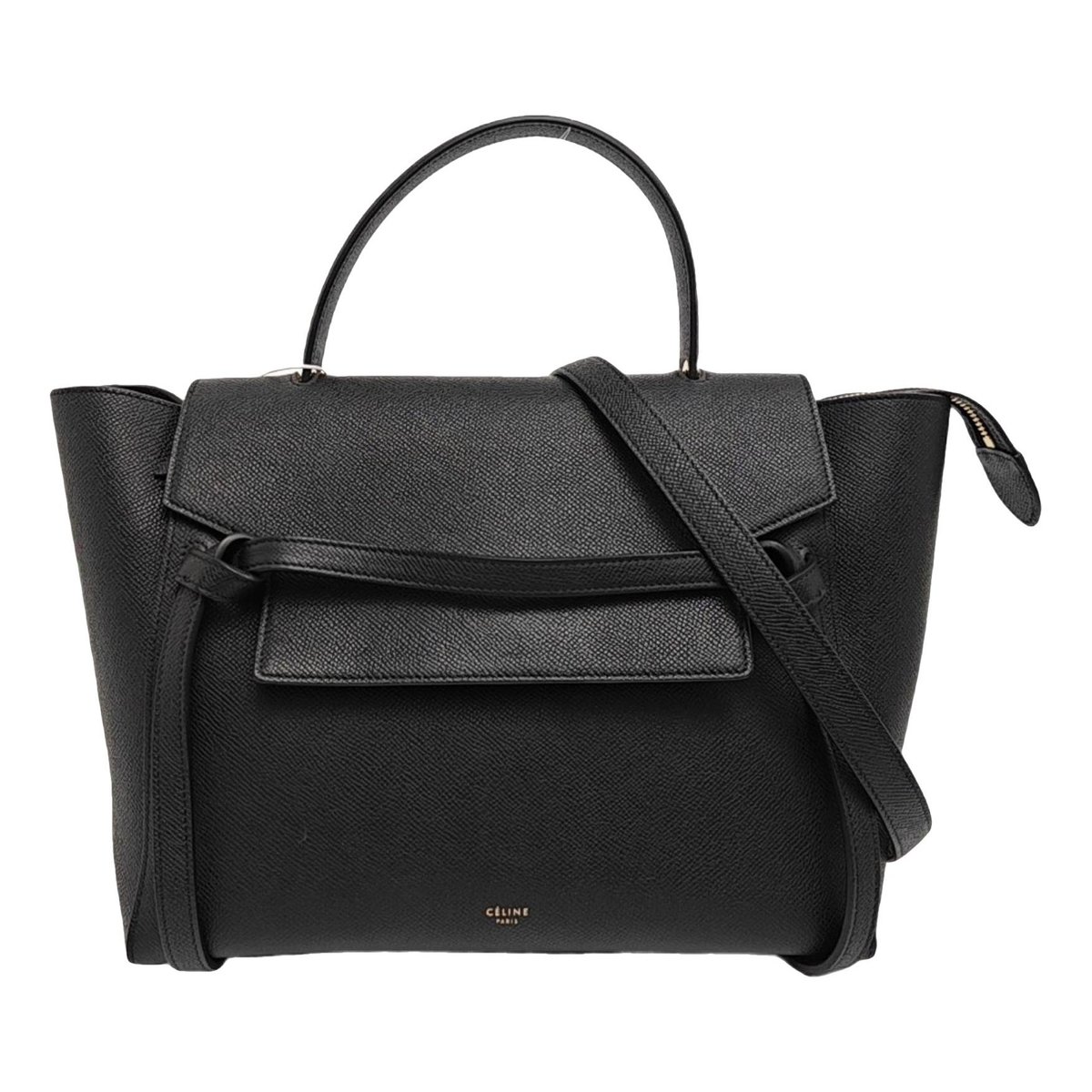 Belt leather handbag