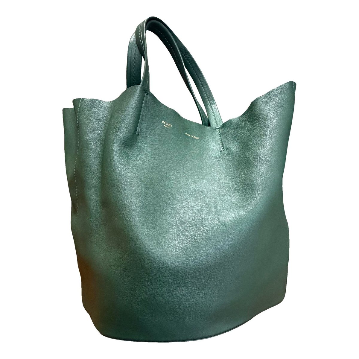 Cabas leather tote
