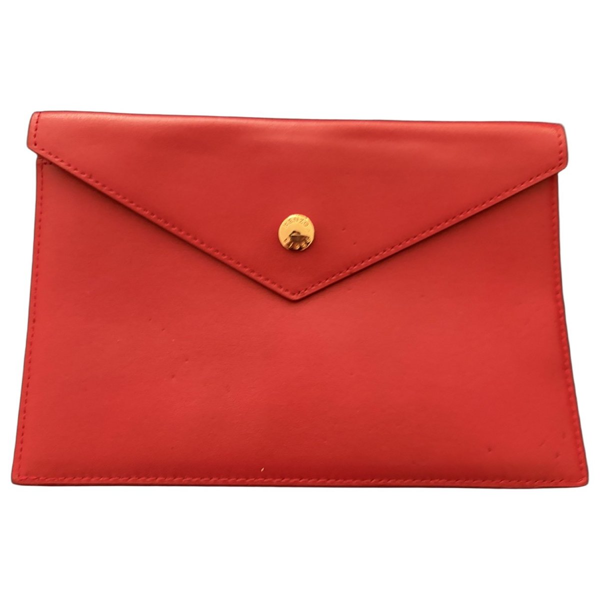 Leather clutch bag