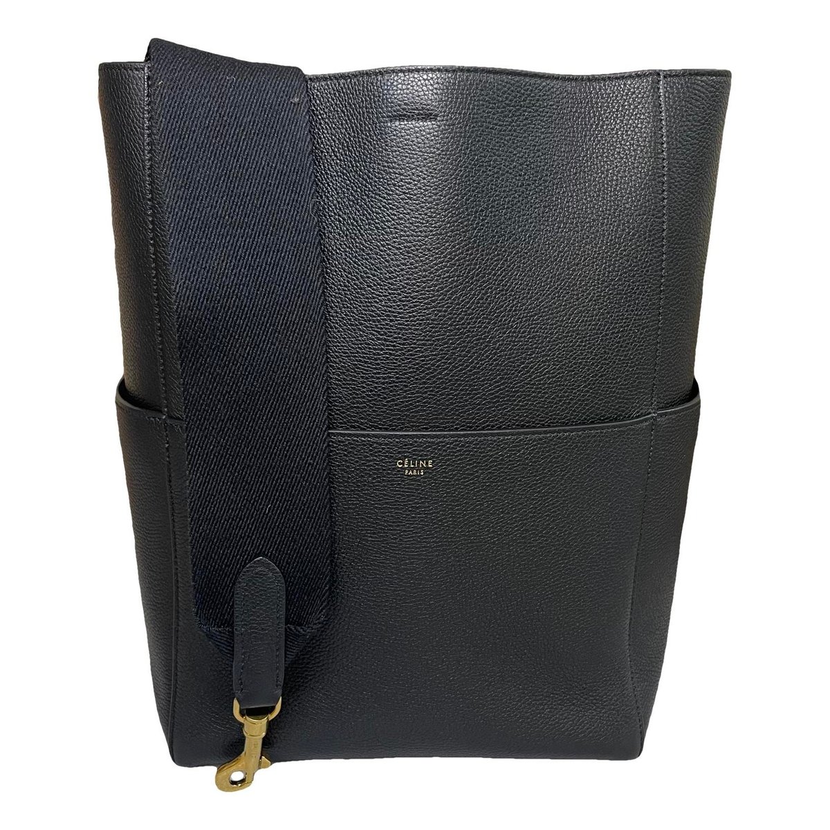 Seau Sangle leather handbag