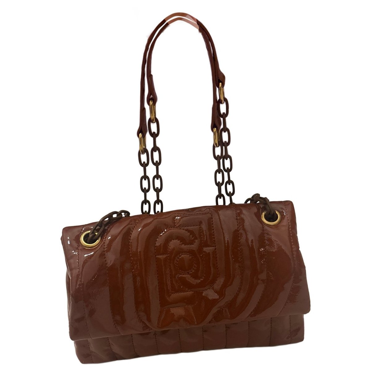 Patent leather handbag