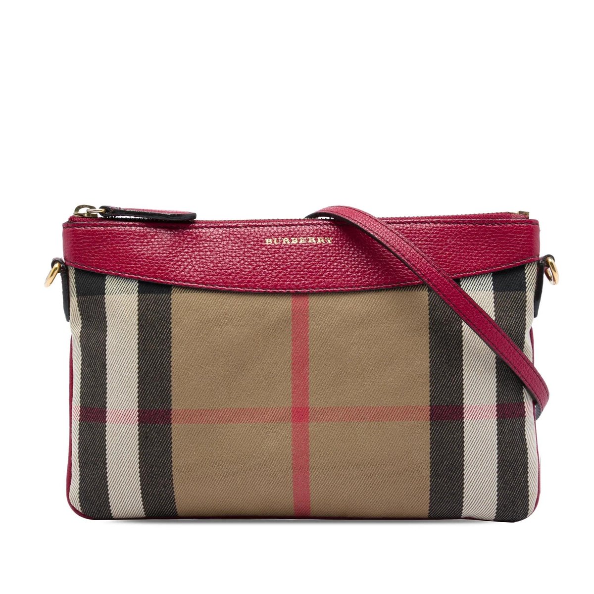 Pocket leather handbag