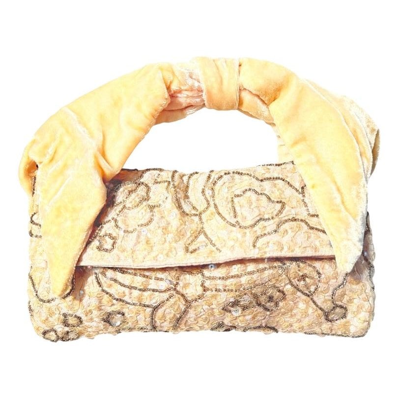 Silk clutch bag