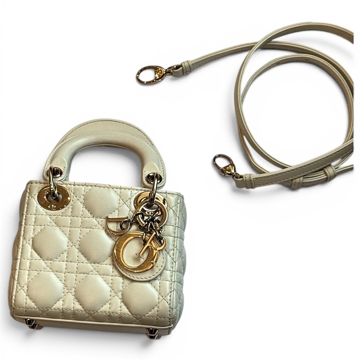 Lady Dior leather handbag