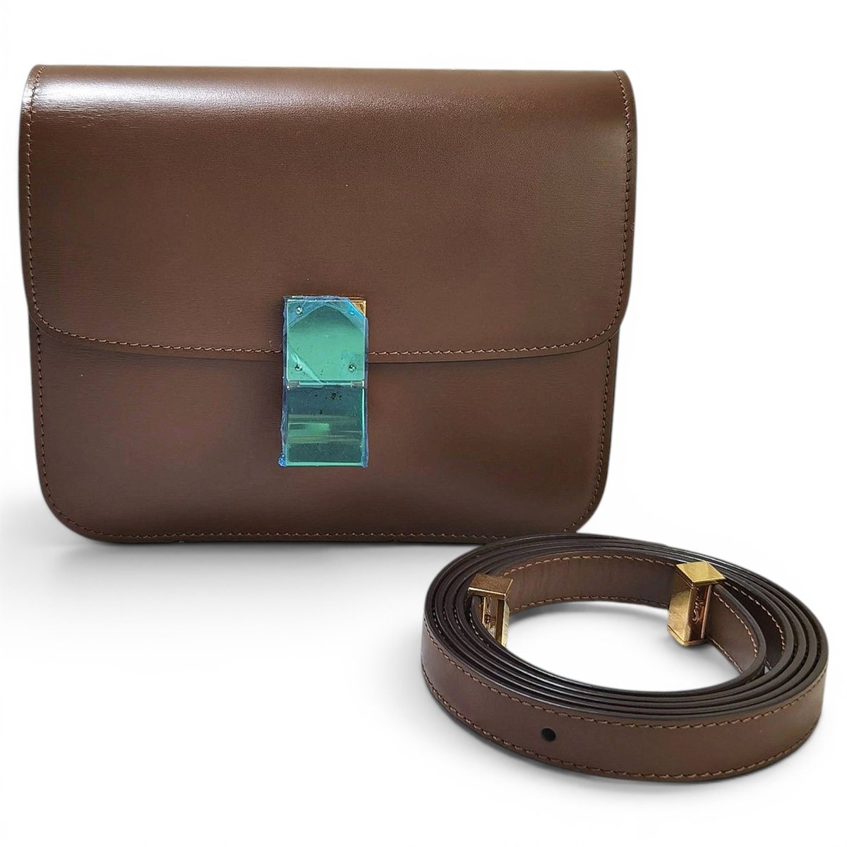 Classic leather crossbody bag