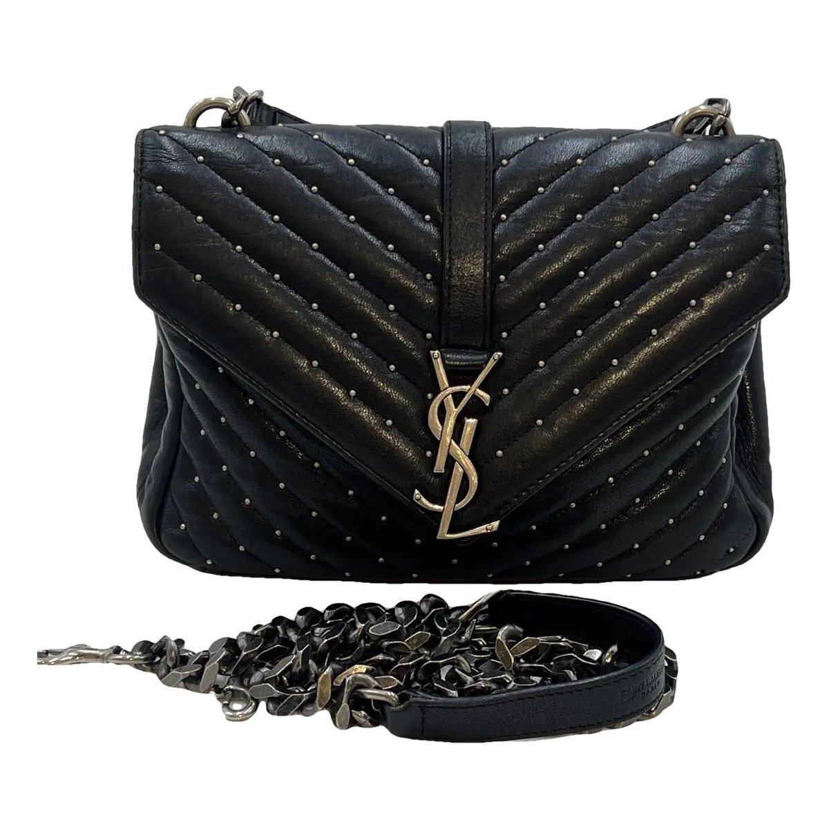 Collége monogramme leather crossbody bag