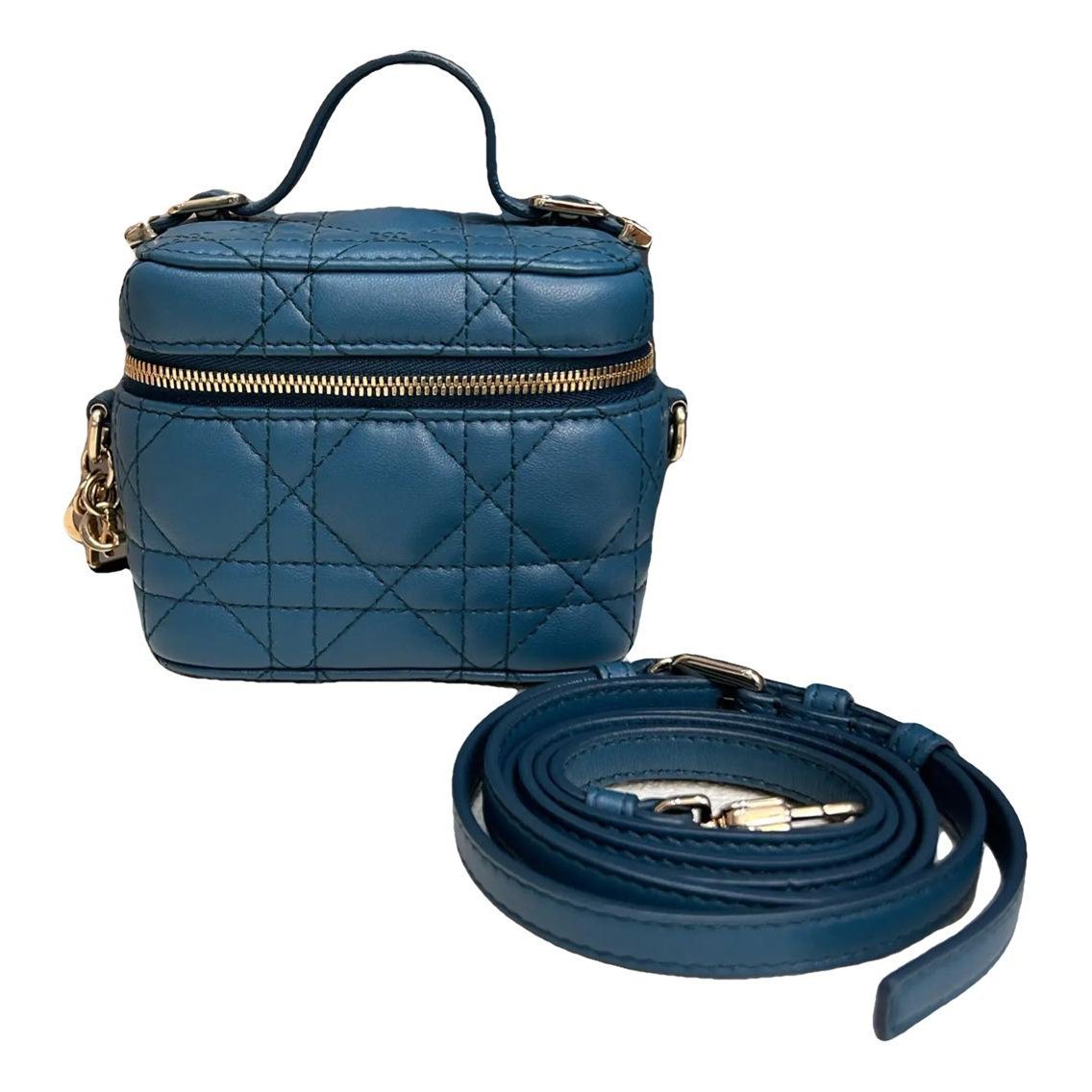 Vanity lady dior leather crossbody bag