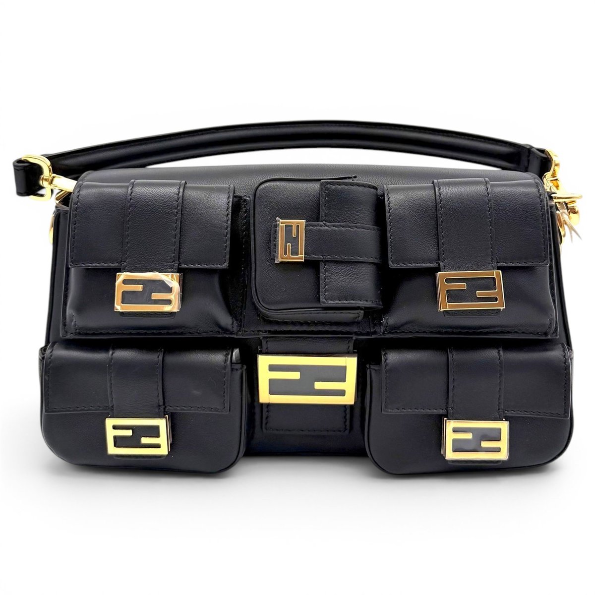 Baguette leather handbag