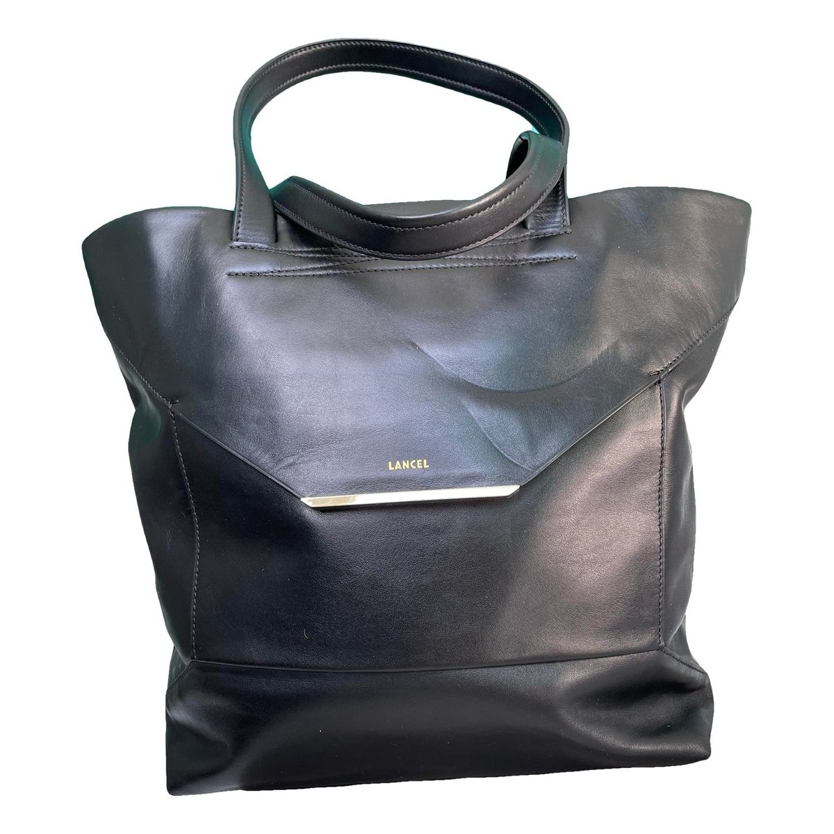 Enveloppe leather handbag