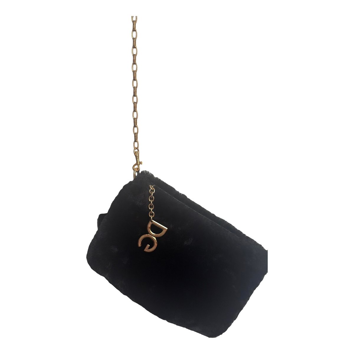 DG Girls velvet clutch bag