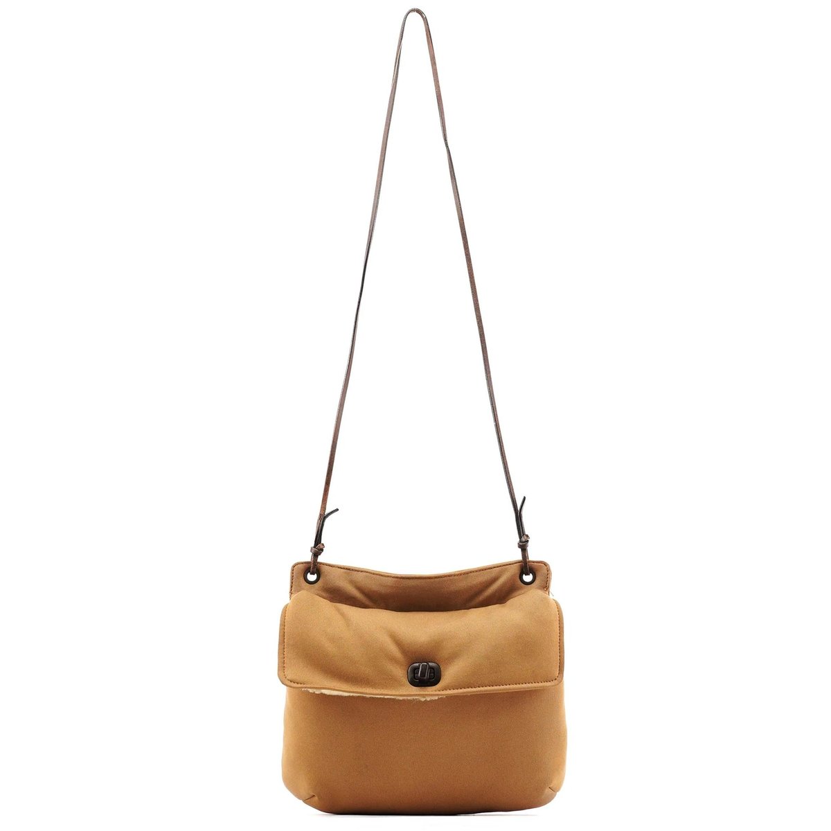 Pocket leather crossbody bag