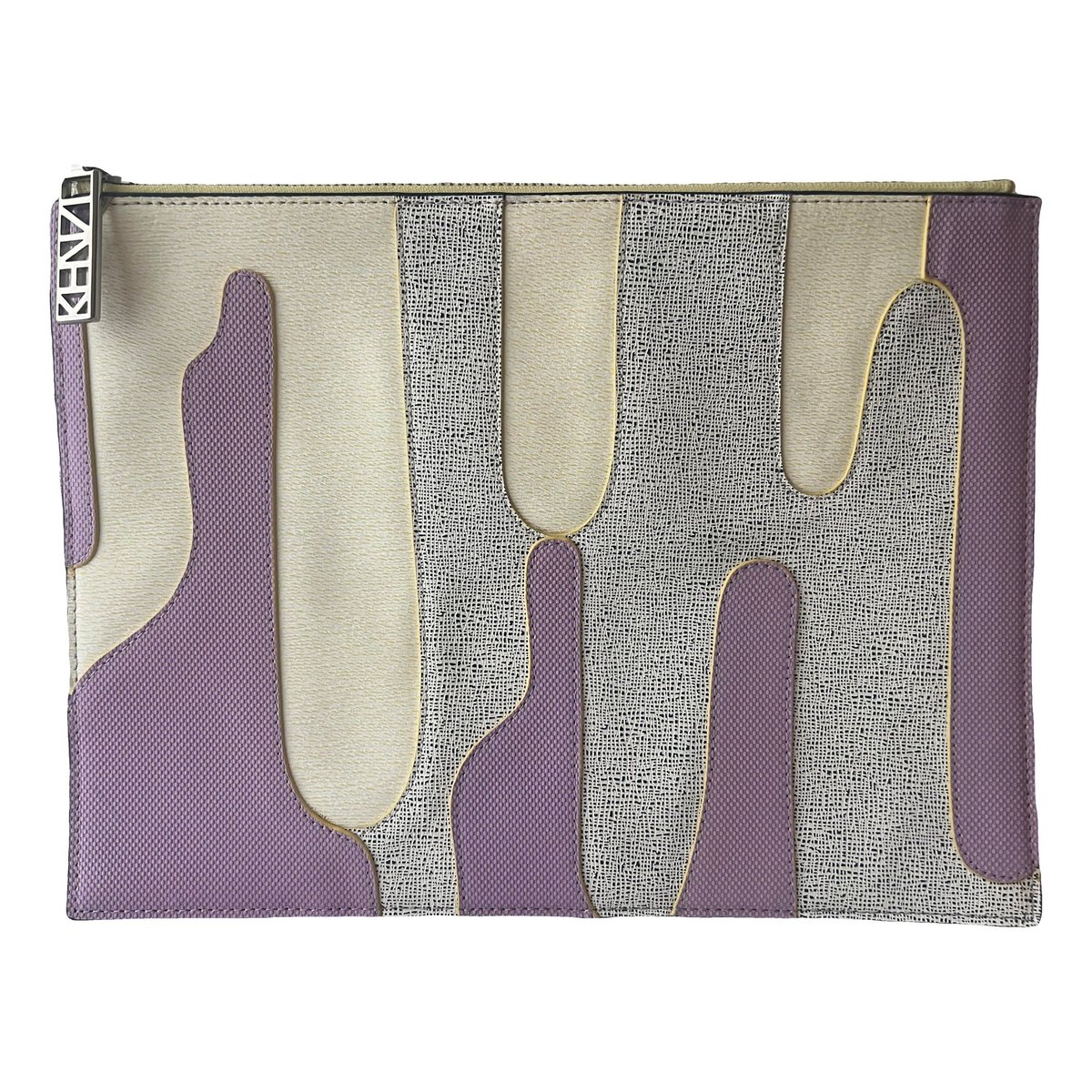 Leather clutch bag