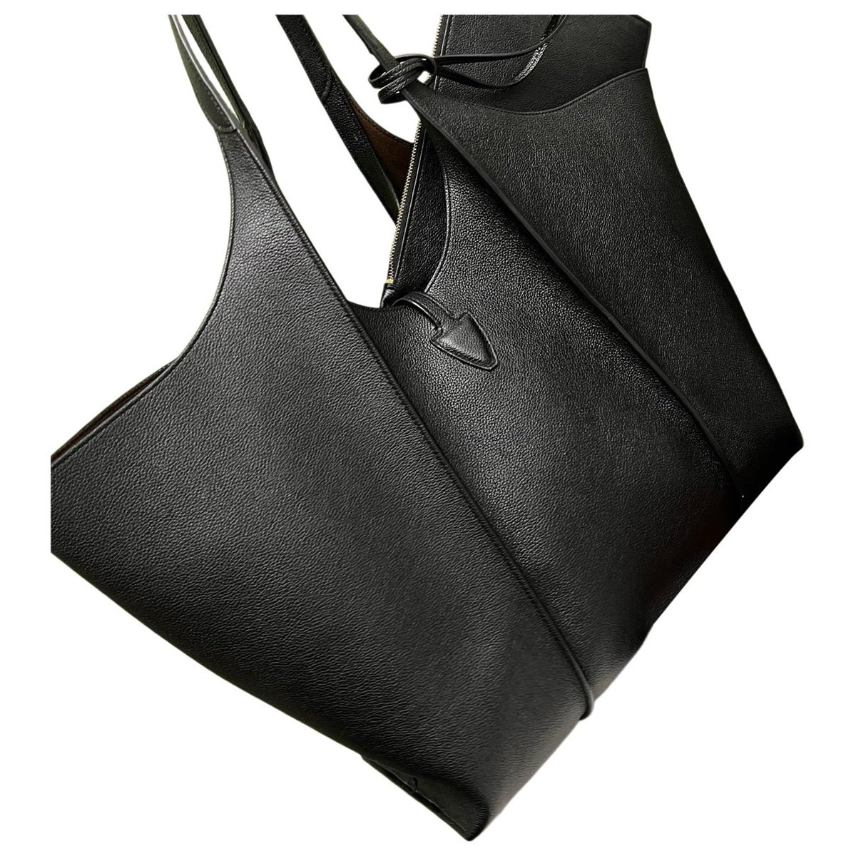 Shopping Media leather handbag