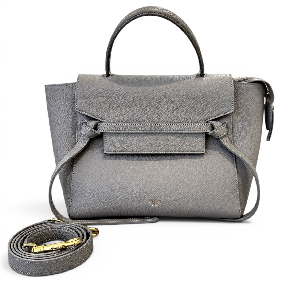 Belt leather handbag