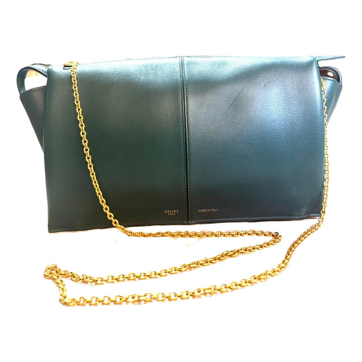 Tri-Fold leather crossbody bag