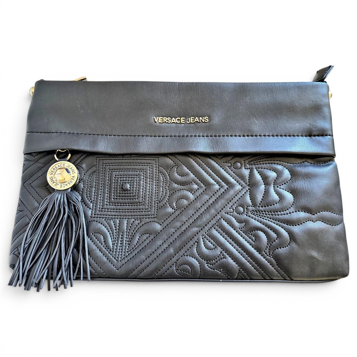 Vegan leather clutch bag