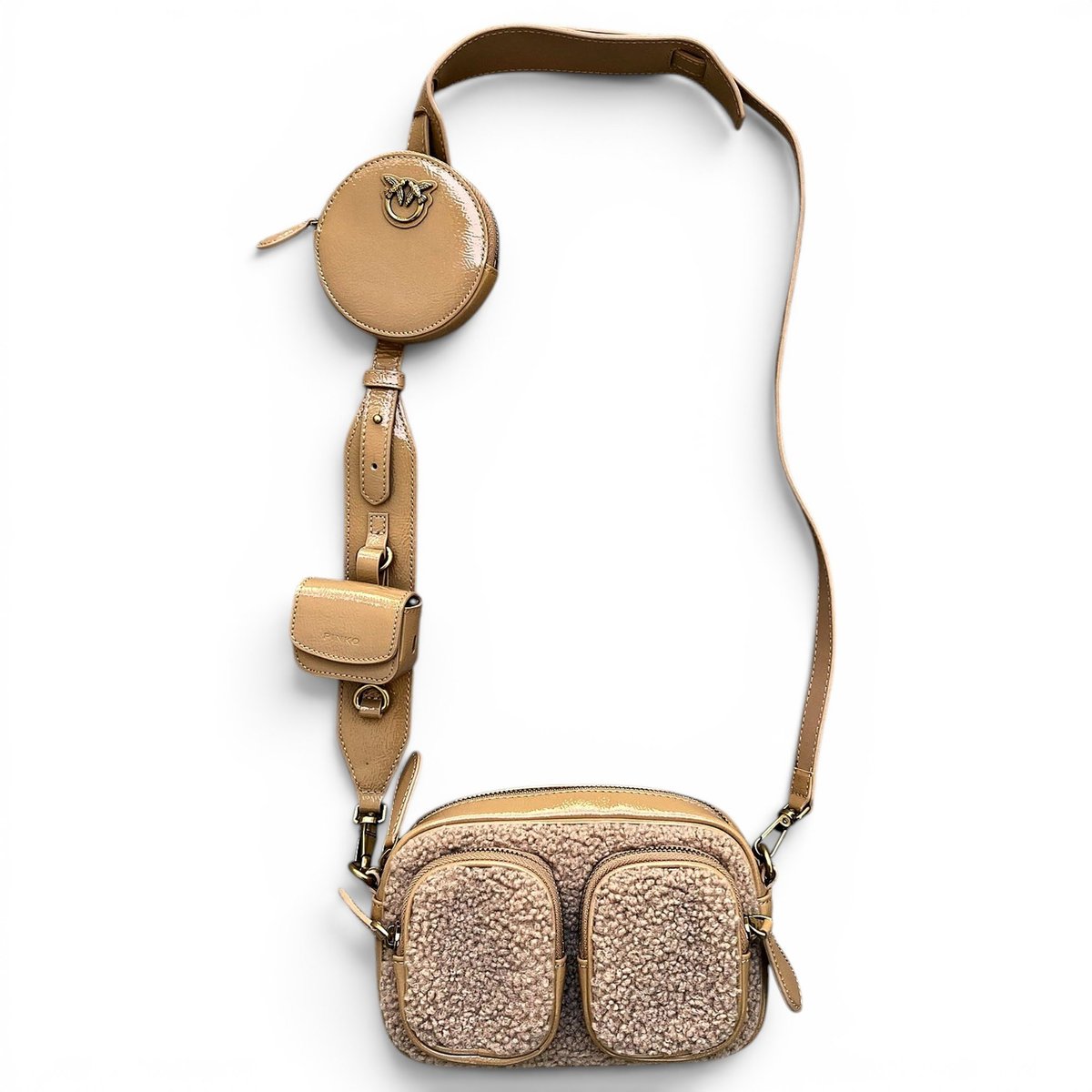 Faux fur handbag