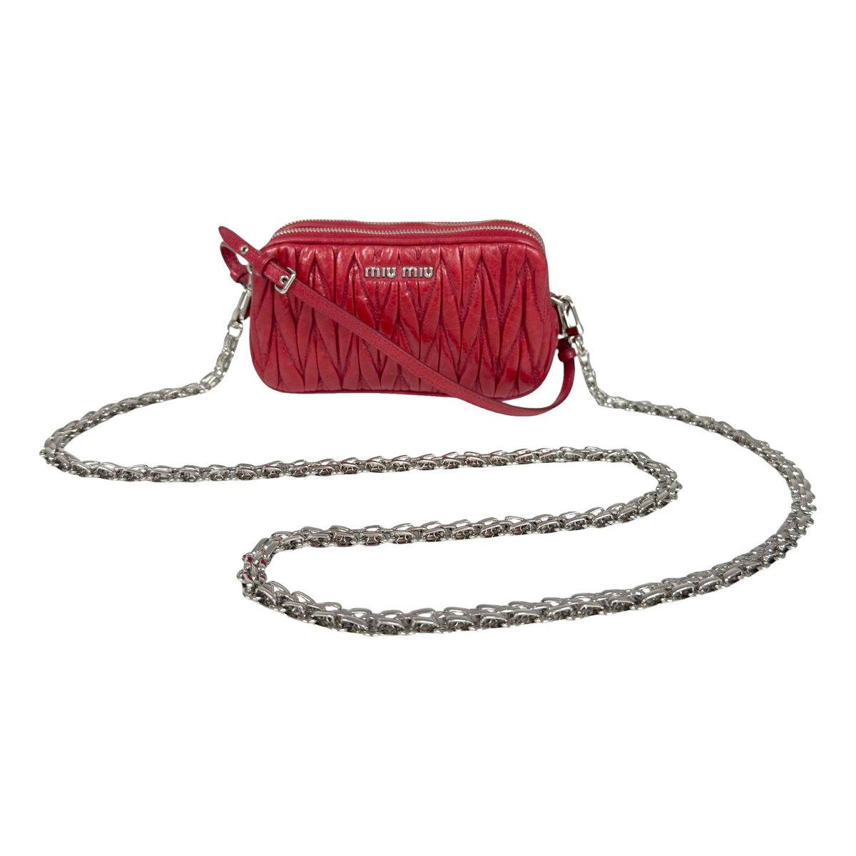 Matelassé leather mini bag