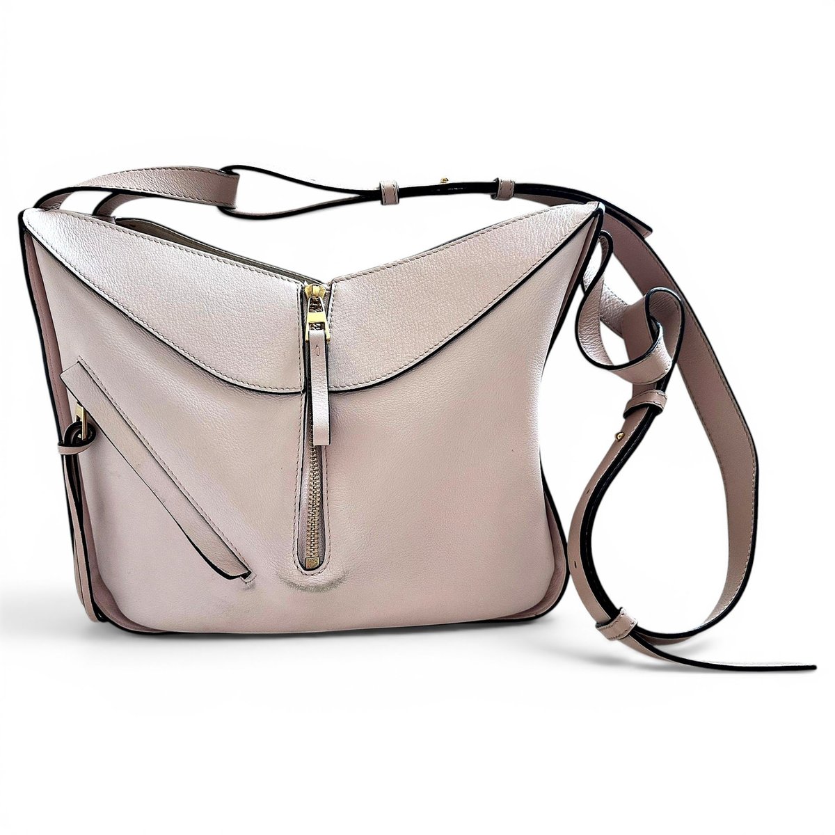 Hammock leather handbag