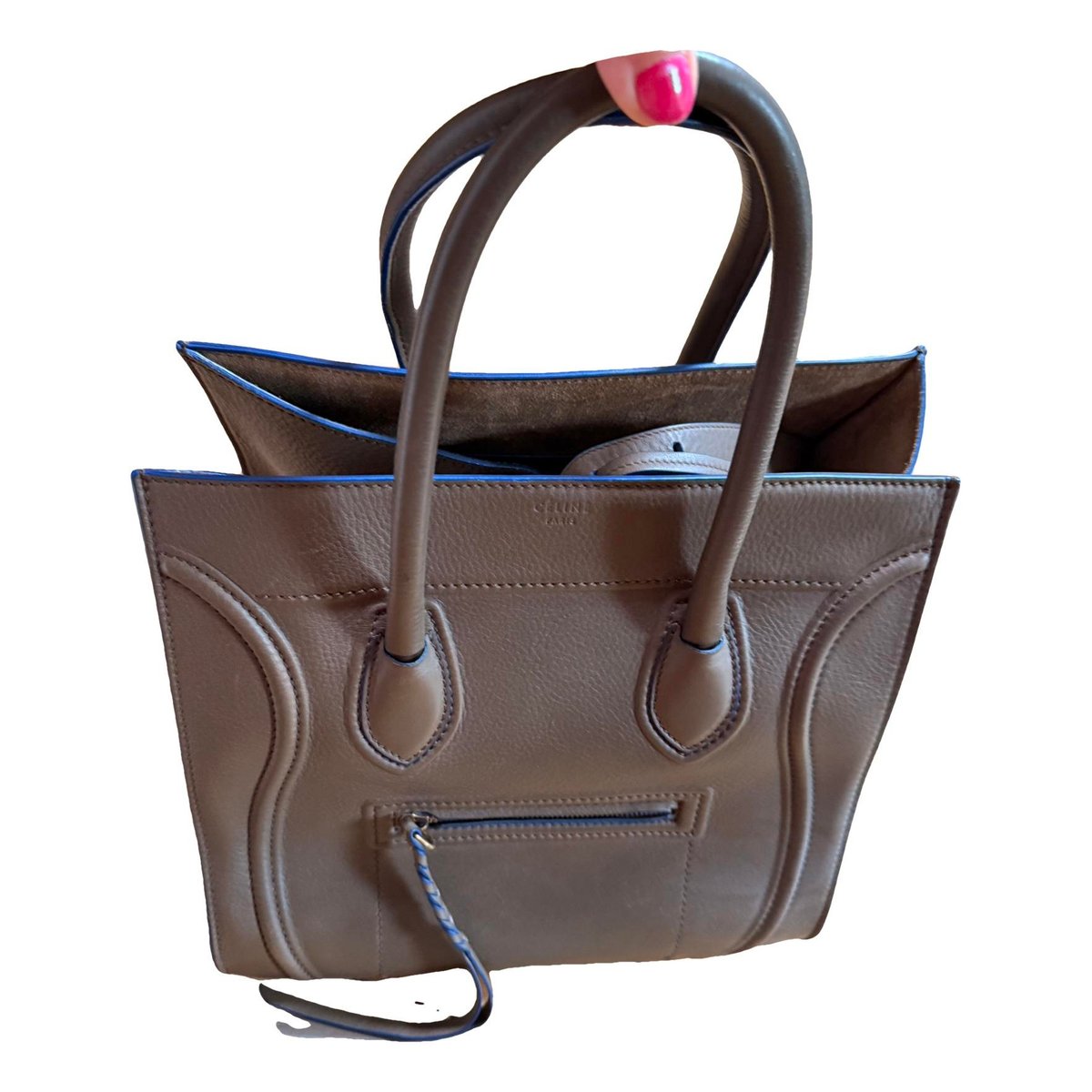 Luggage leather handbag