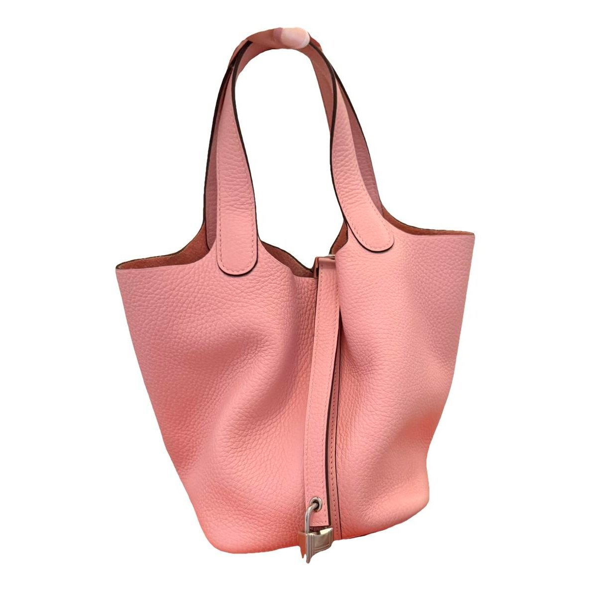 Picotin leather tote