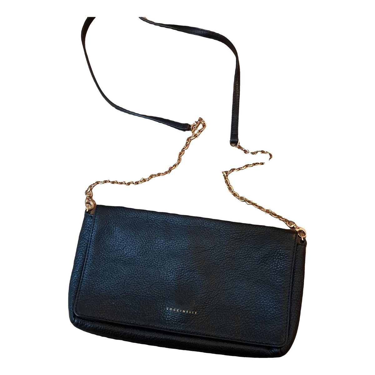Leather clutch bag