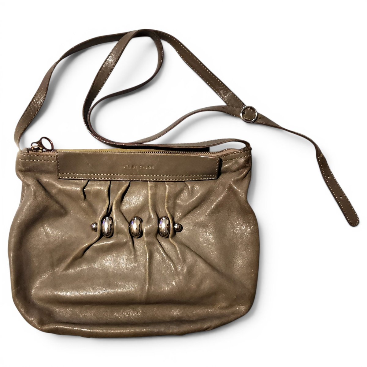 Leather clutch bag