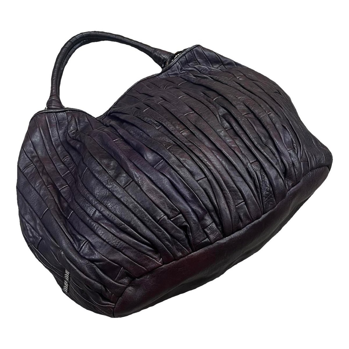 Matelassé leather tote