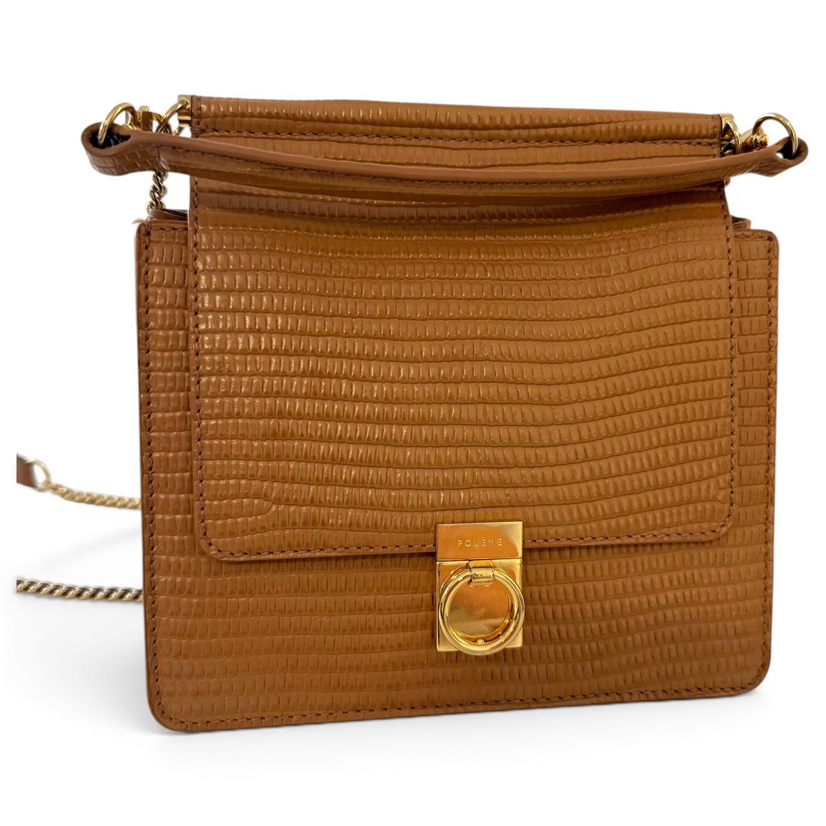 Numéro sept mini leather crossbody bag