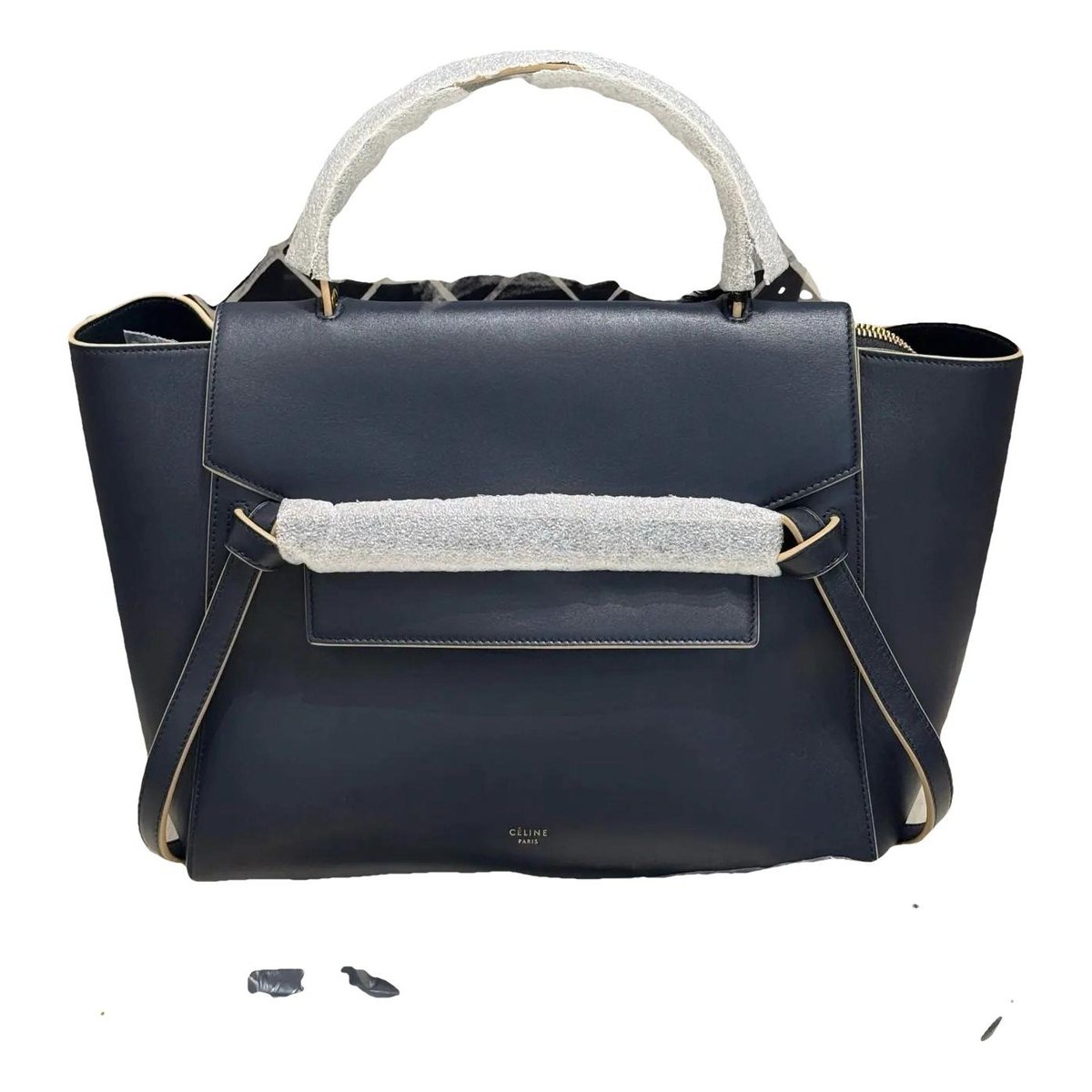 Belt leather crossbody bag