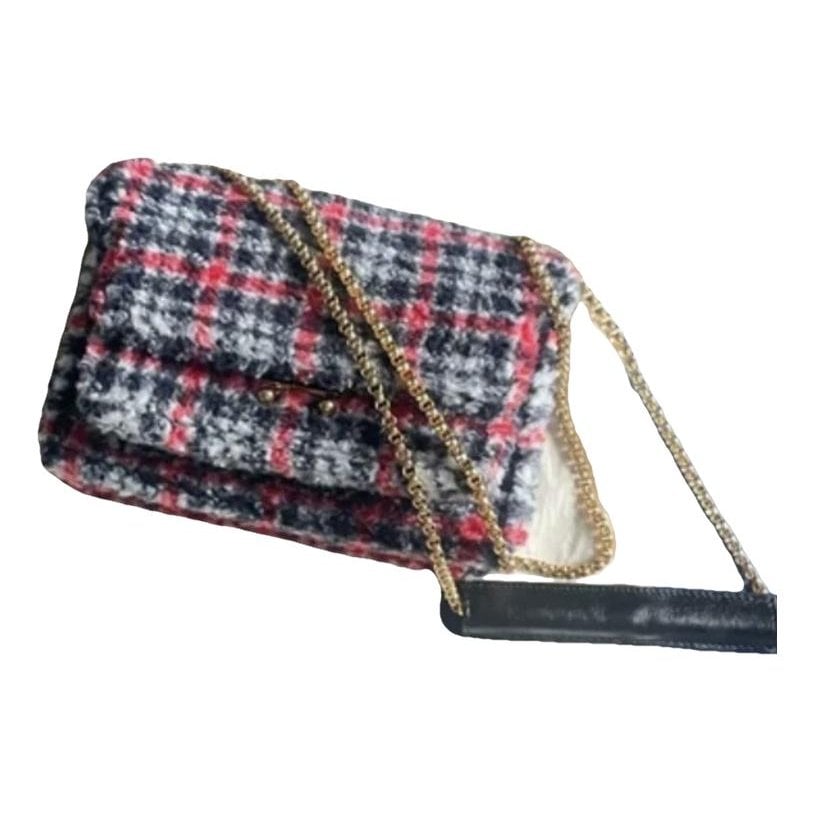 Trunk tweed crossbody bag
