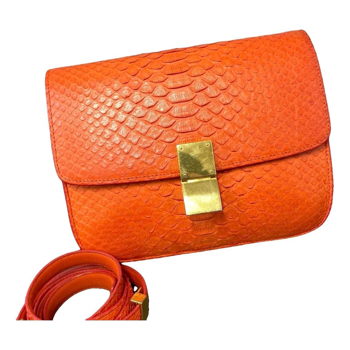 Classic python handbag